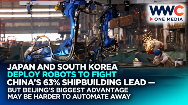 Japan and South Korea Deploy Robots to Fight China’s 63% Shipbuilding Lead — But Beijing’s Biggest Advantage May Be Harder to Automate Away
