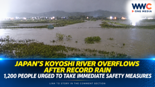 Japan’s Koyoshi River Overflows After Record Rain — 1,200 People Urged to Take Immediate Safety Measures