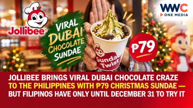 Jollibee Brings Viral Dubai Chocolate Craze to the Philippines With ₱79 Christmas Sundae — But Filipinos Have Only Until December 31 to Try It