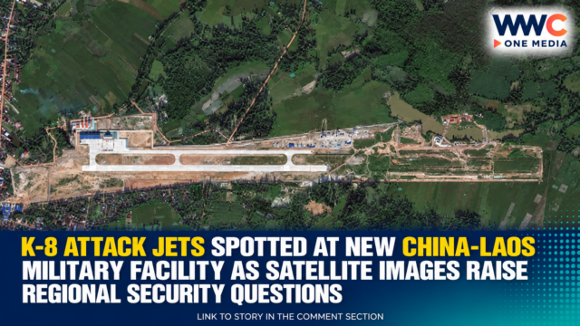 K-8 Attack Jets Spotted at New China-Laos Military Facility as Satellite Images Raise Regional Security Questions