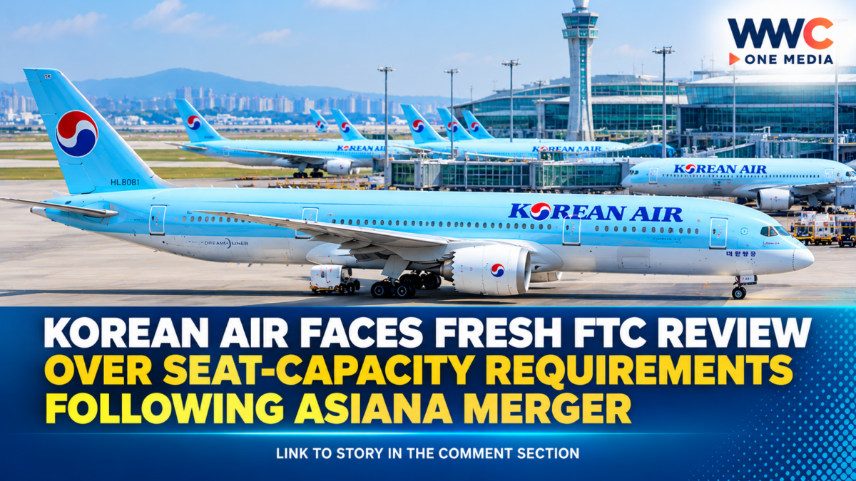 Korean Air Faces Fresh FTC Review Over Seat-Capacity Requirements Following Asiana Merger