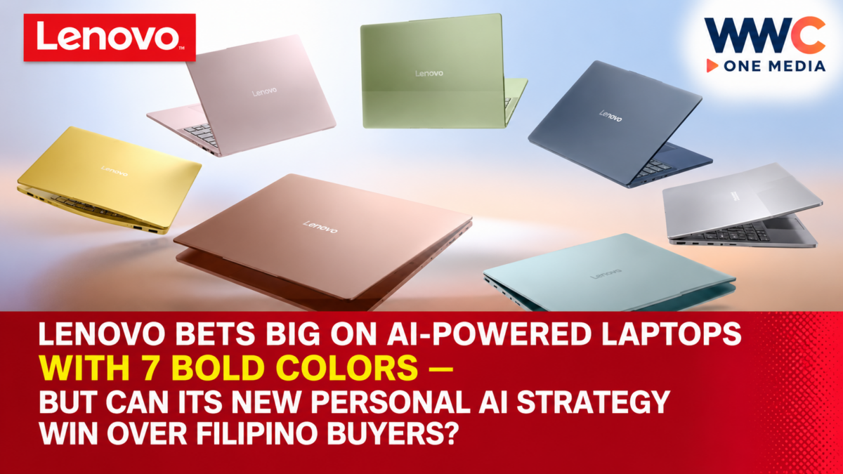 Lenovo Bets Big on AI-Powered Laptops With 7 Bold Colors — But Can Its New Personal AI Strategy Win Over Filipino Buyers?
