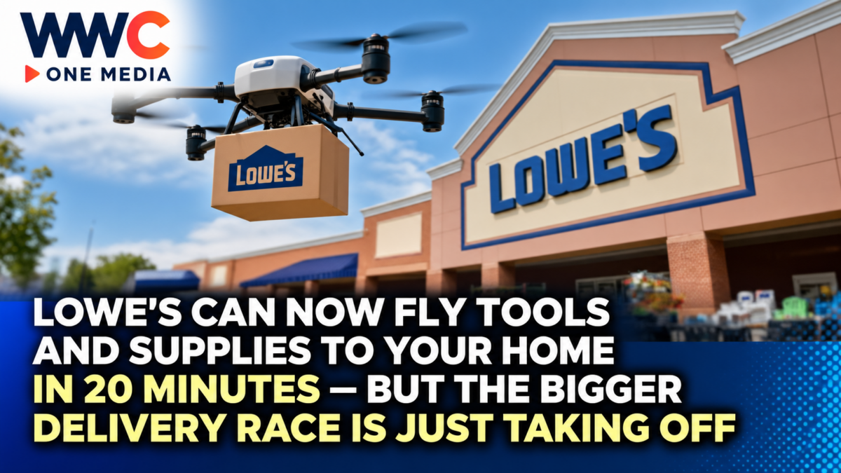 Lowe’s Can Now Fly Tools and Supplies to Your Home in 20 Minutes — But the Bigger Delivery Race Is Just Taking Off