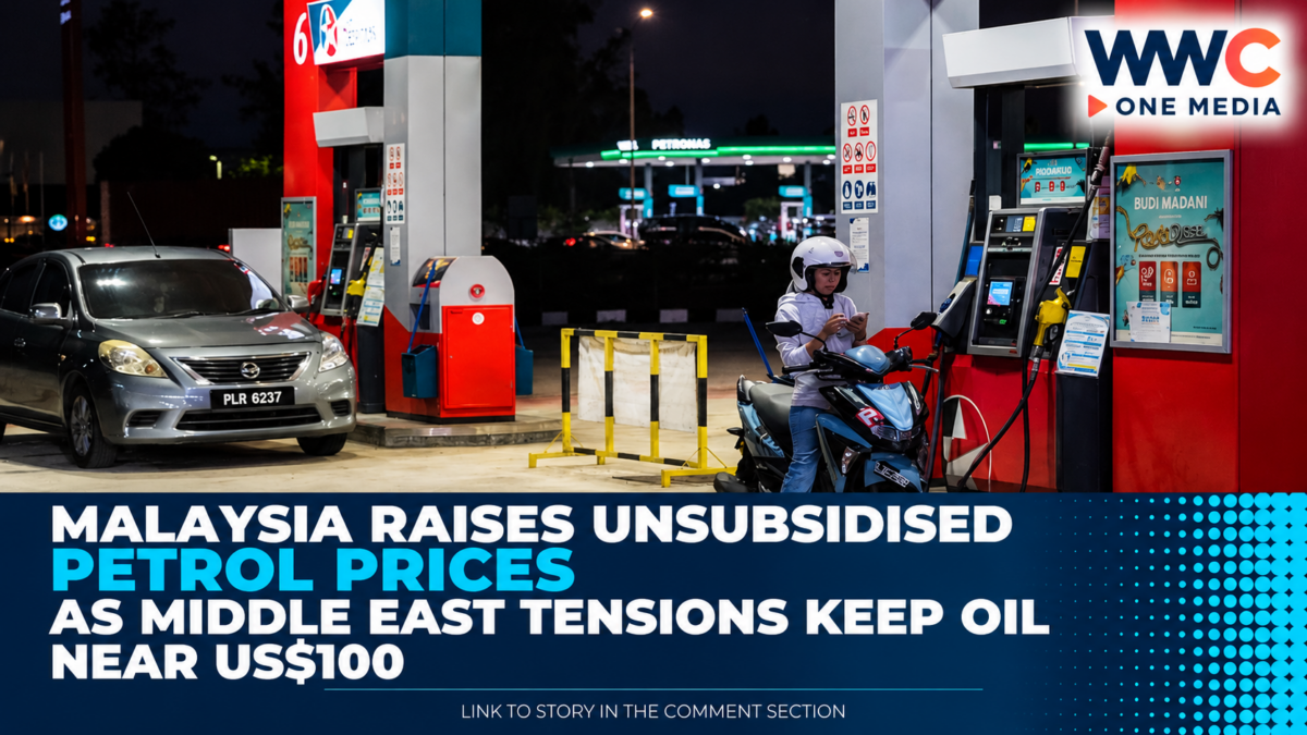 Malaysia Raises Unsubsidised Petrol Prices as Middle East Tensions Keep Oil Near US$100