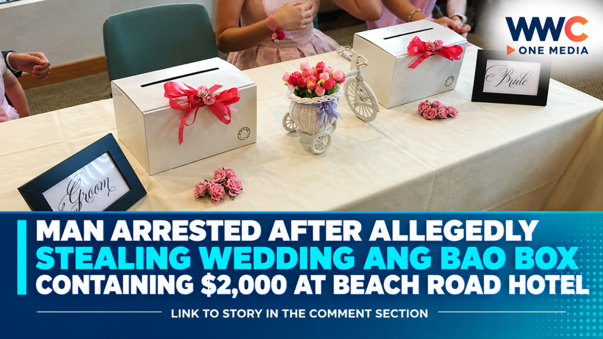 Man Arrested After Allegedly Stealing Wedding Ang Bao Box Containing $2,000 at Beach Road Hotel