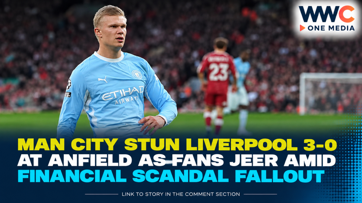 Man City Stun Liverpool 3-0 at Anfield as Fans Jeer Amid Financial Scandal Fallout