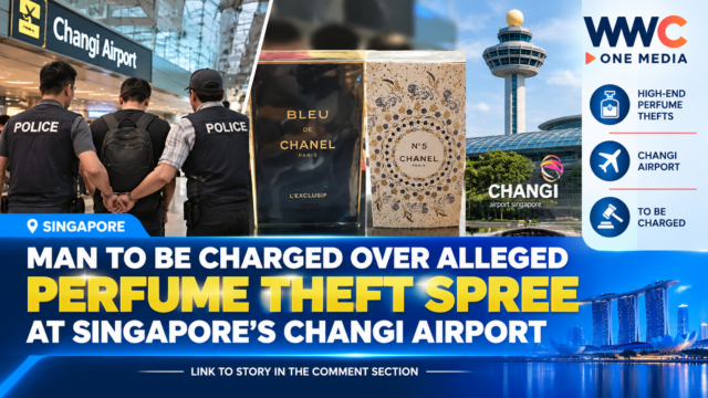 Man to Be Charged Over Alleged Perfume Theft Spree at Singapore’s Changi Airport