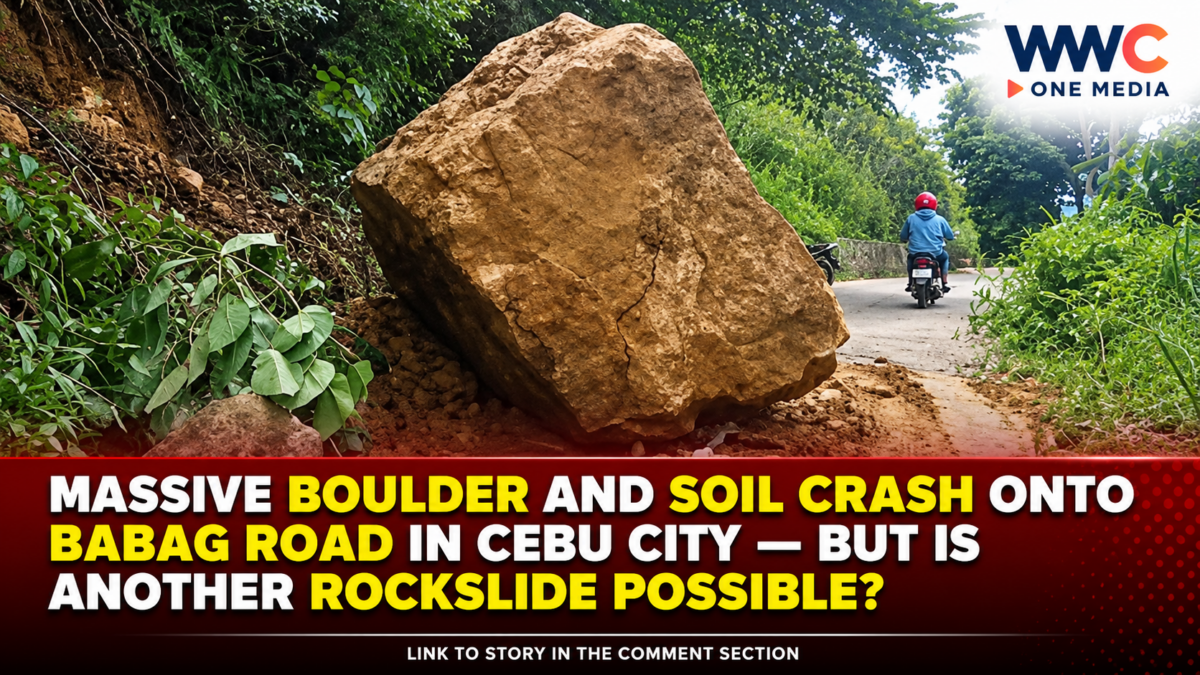Massive Boulder and Soil Crash Onto Babag Road in Cebu City—But Is Another Rockslide Possible?