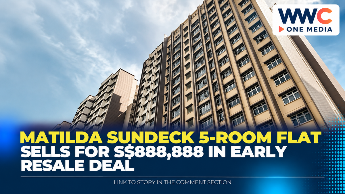 Matilda Sundeck 5-Room Flat Sells for S$888,888 in Early Resale Deal
