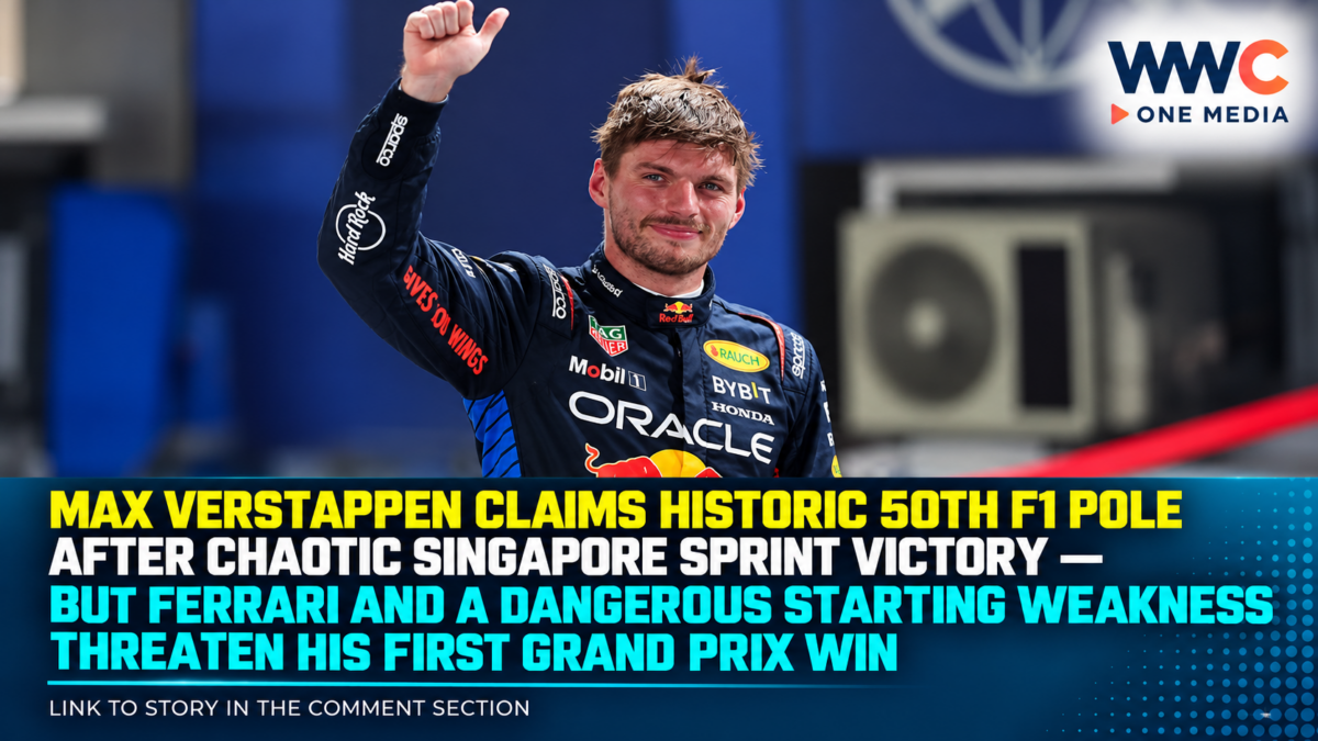 Max Verstappen Claims Historic 50th F1 Pole After Chaotic Singapore Sprint Victory — But Ferrari and a Dangerous Starting Weakness Threaten His First Grand Prix Win