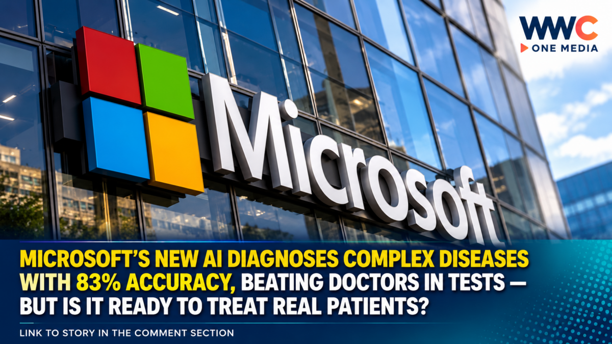 Microsoft’s New AI Diagnoses Complex Diseases With 83% Accuracy, Beating Doctors in Tests — But Is It Ready to Treat Real Patients?