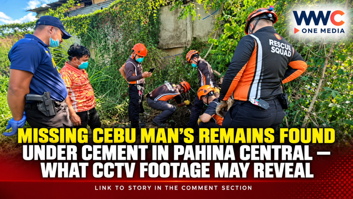 Missing Cebu Man’s Remains Found Under Cement in Pahina Central — What CCTV Footage May Reveal