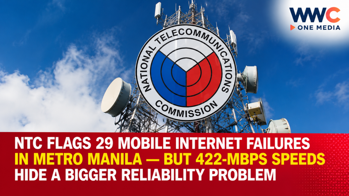 NTC Flags 29 Mobile Internet Failures in Metro Manila — But 422-Mbps Speeds Hide a Bigger Reliability Problem
