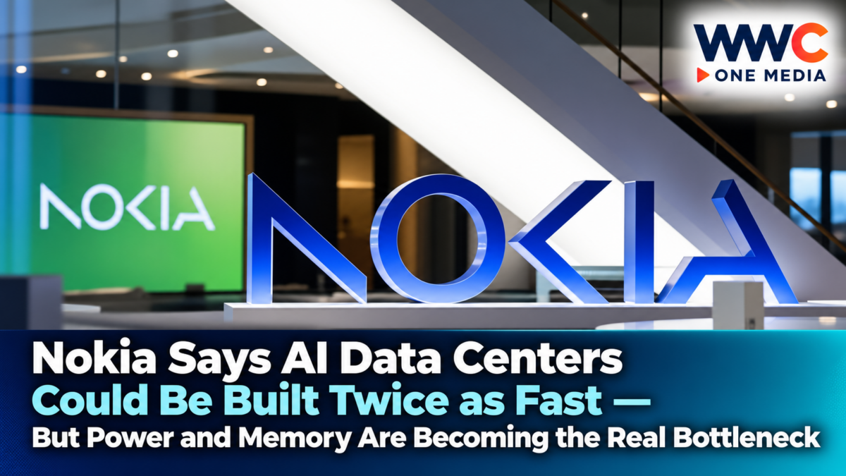 Nokia Says AI Data Centers Could Be Built Twice as Fast — But Power and Memory Are Becoming the Real Bottleneck
