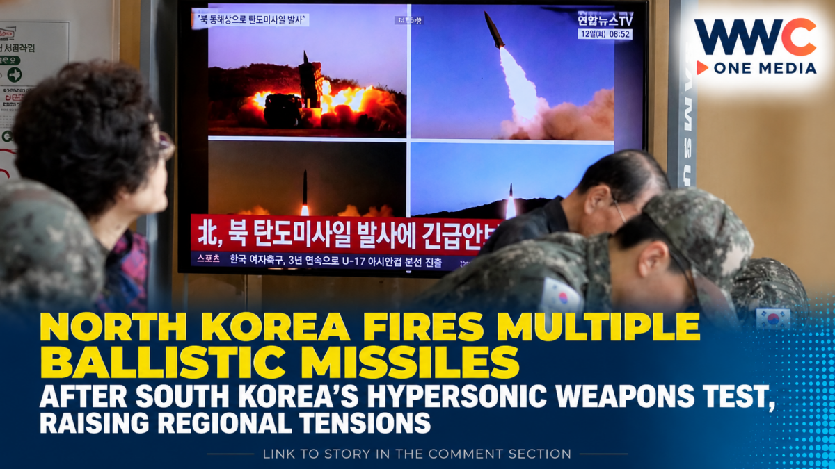 North Korea Fires Multiple Ballistic Missiles After South Korea’s Hypersonic Weapons Test, Raising Regional Tensions
