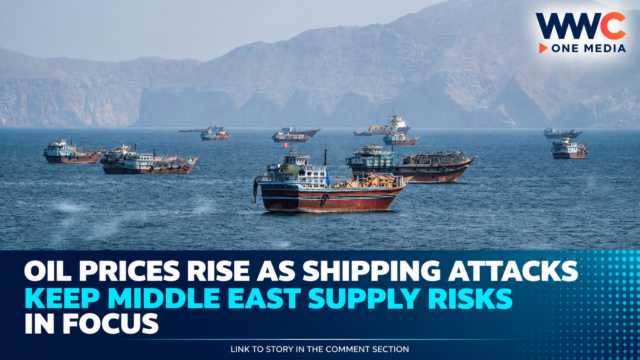 Oil Prices Rise as Shipping Attacks Keep Middle East Supply Risks in Focus