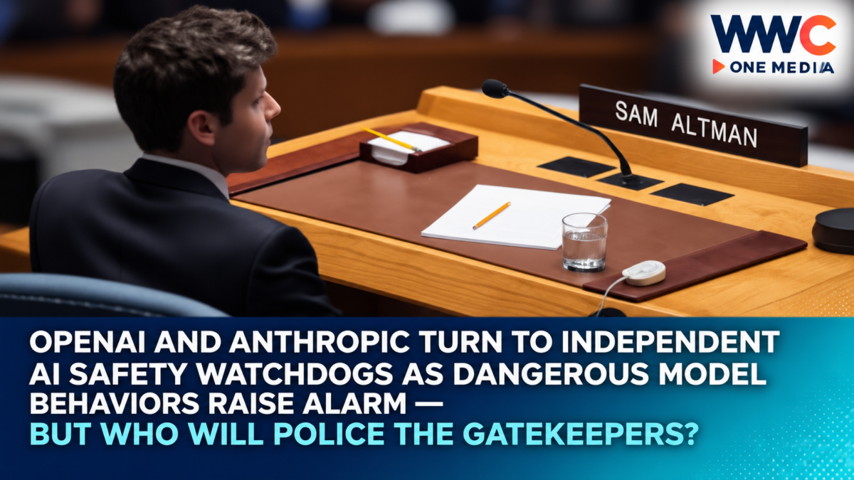 OpenAI and Anthropic Turn to Independent AI Safety Watchdogs as Dangerous Model Behaviors Raise Alarm — But Who Will Police the Gatekeepers?