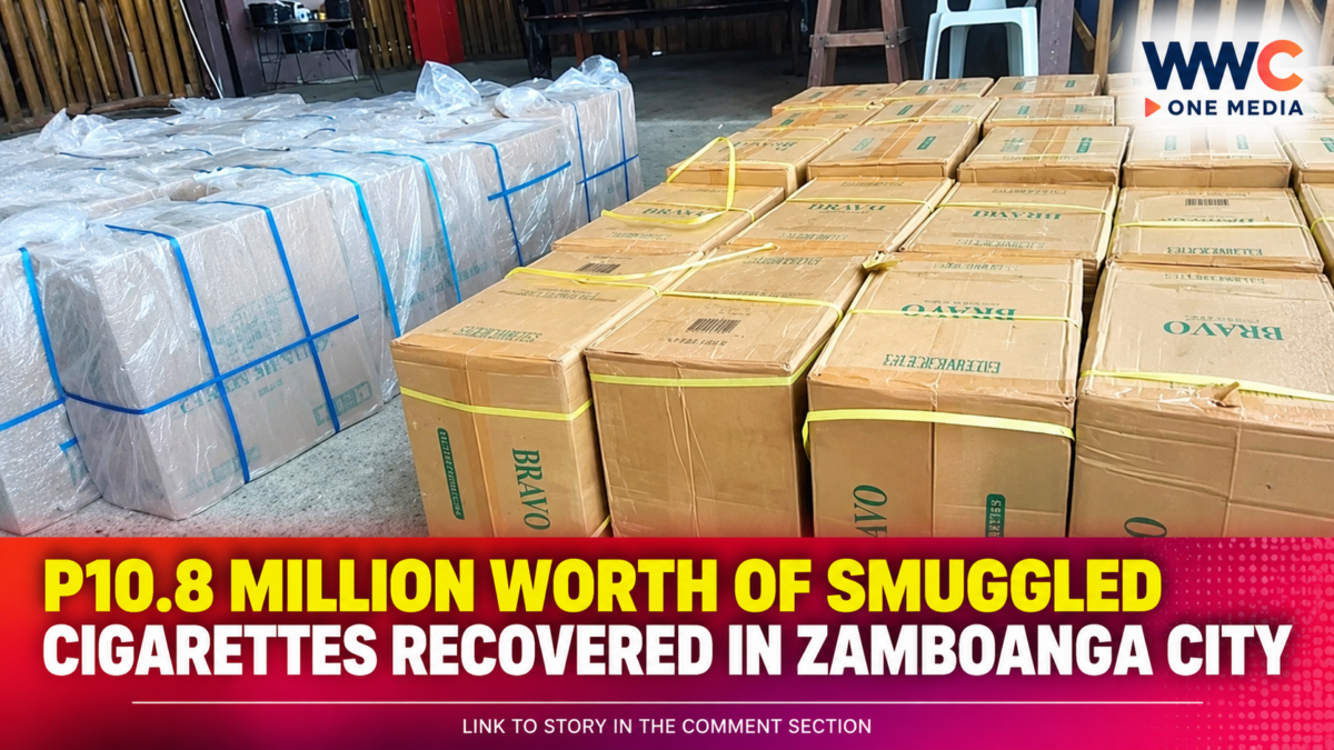 P10.8 Million Worth of Smuggled Cigarettes Recovered in Zamboanga City