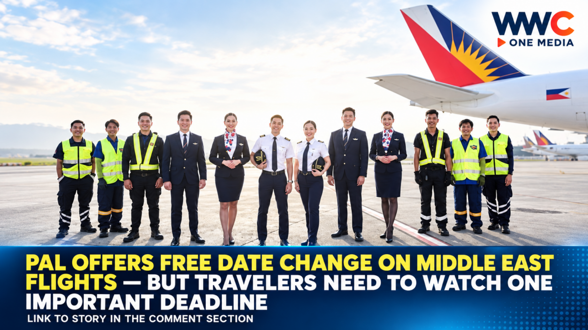 PAL Offers Free Date Change on Middle East Flights — But Travelers Need to Watch One Important Deadline