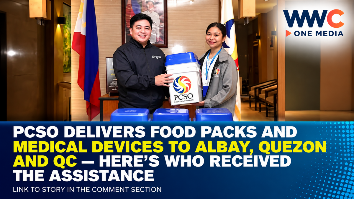 PCSO Delivers Food Packs and Medical Devices to Albay, Quezon and QC—Here’s Who Received the Assistance