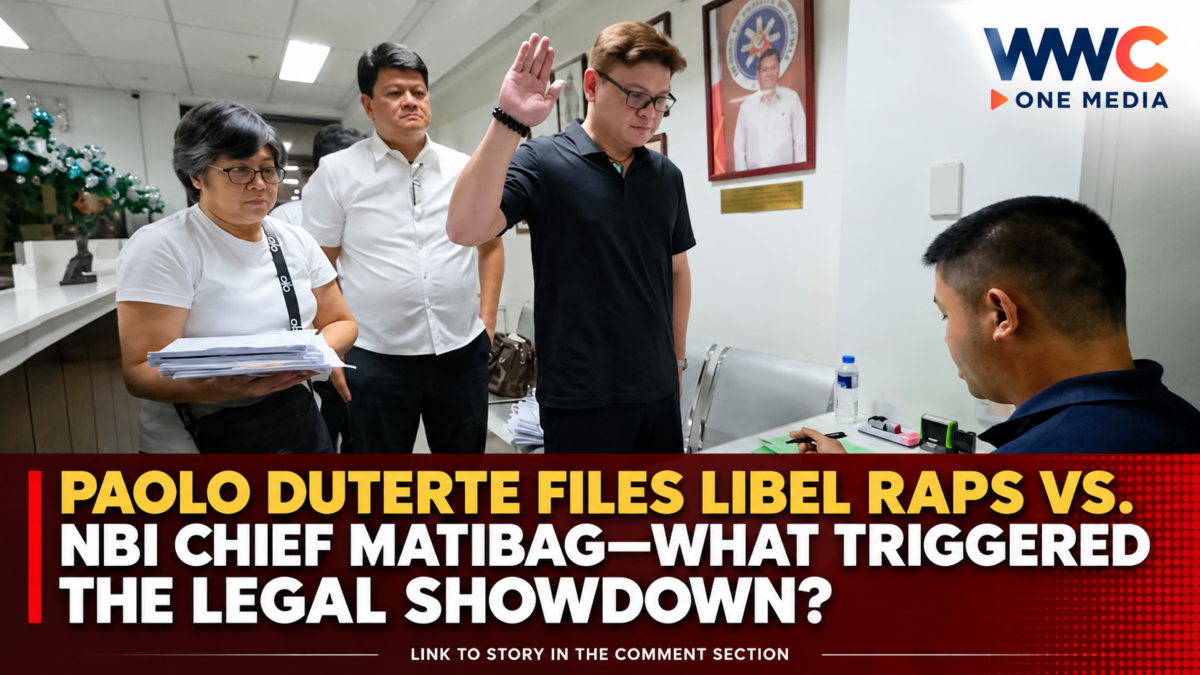 Paolo Duterte Files Libel Raps vs. NBI Chief Matibag—What Triggered the Legal Showdown?