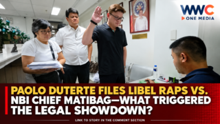 Paolo Duterte Files Libel Raps vs. NBI Chief Matibag—What Triggered the Legal Showdown?