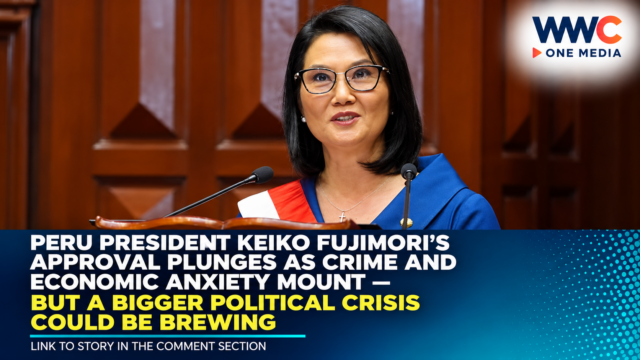 Peru President Keiko Fujimori’s Approval Falls to 46.3% as Crime and Economic Concerns Mount — But a Bigger Political Battle Lies Ahead