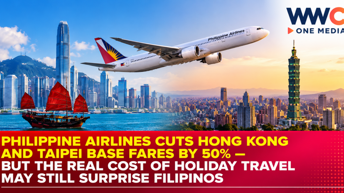 Philippine Airlines Cuts Hong Kong and Taipei Base Fares by 50% — But the Real Cost of Holiday Travel May Still Surprise Filipinos