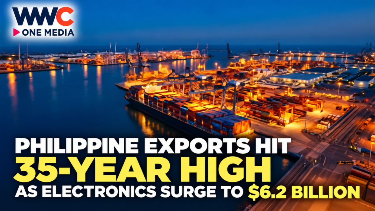 Philippine Exports Hit 35-Year High as Electronics Surge to $6.2 Billion