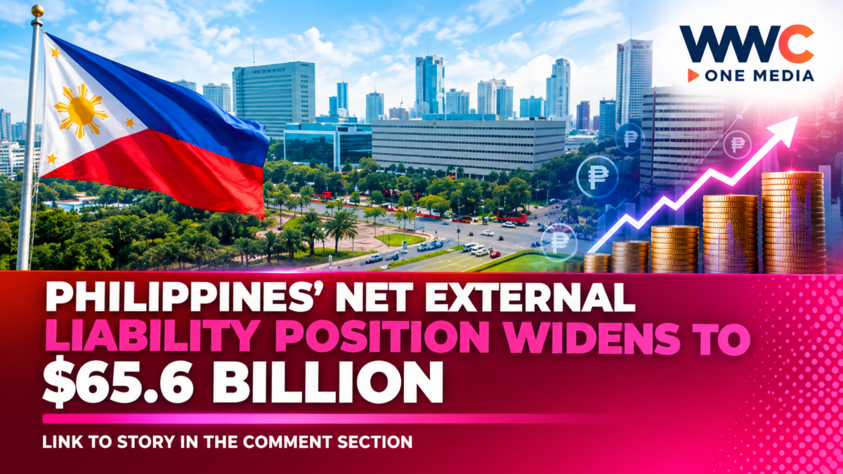 Philippines’ Net External Liability Position Widens to $65.6 Billion