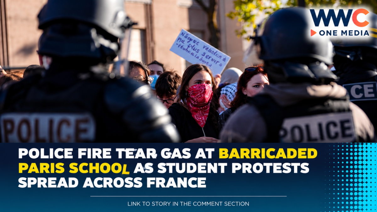 Police Fire Tear Gas at Barricaded Paris School as Student Protests Spread Across France