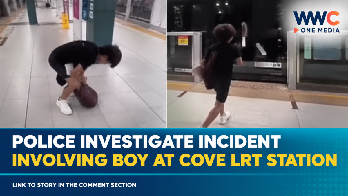 Boy Filmed Throwing Bag Toward Tracks at Cove LRT Station, Police Investigate