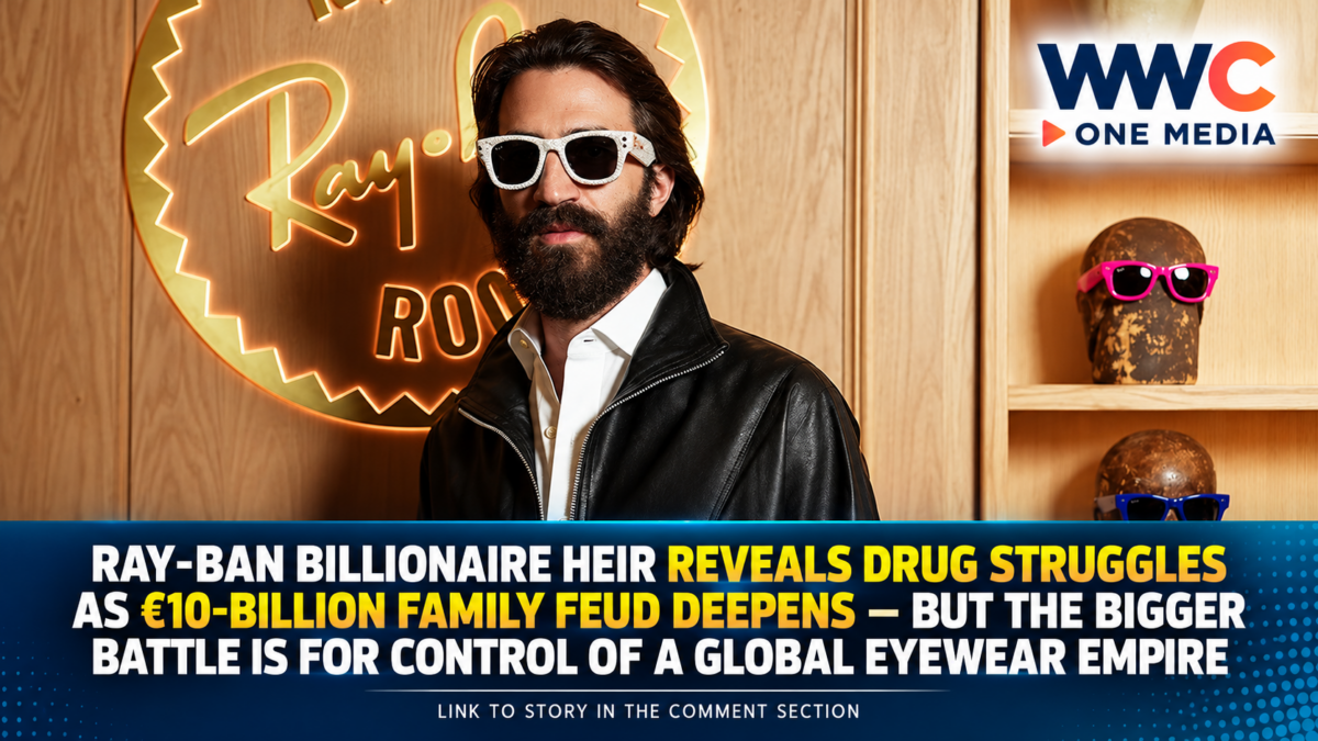 Ray-Ban Billionaire Heir Reveals Drug Struggles as €10-Billion Family Feud Deepens — But the Bigger Battle Is for Control of a Global Eyewear Empire