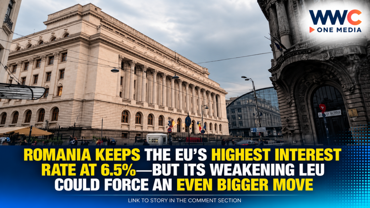Romania Keeps the EU’s Highest Interest Rate at 6.5%—But Its Weakening Leu Could Force an Even Bigger Move