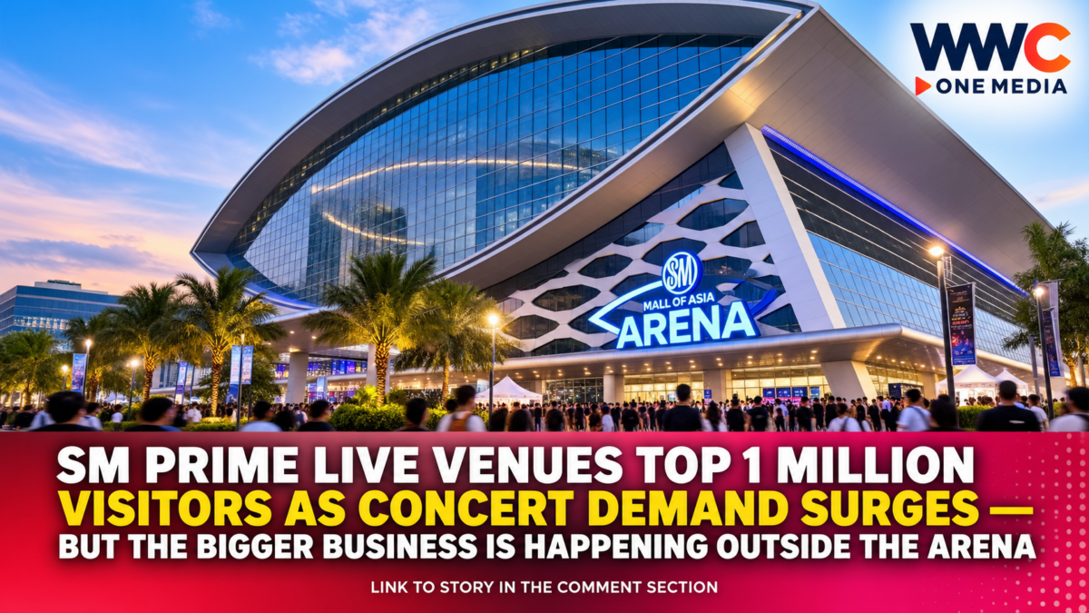 SM Prime Live Venues Top 1 Million Visitors as Concert Demand Surges — But the Bigger Business Is Happening Outside the Arena