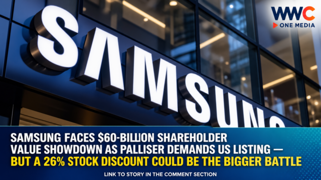 Samsung Faces $60-Billion Shareholder Value Showdown as Palliser Demands US Listing — But a 26% Stock Discount Could Be the Bigger Battle