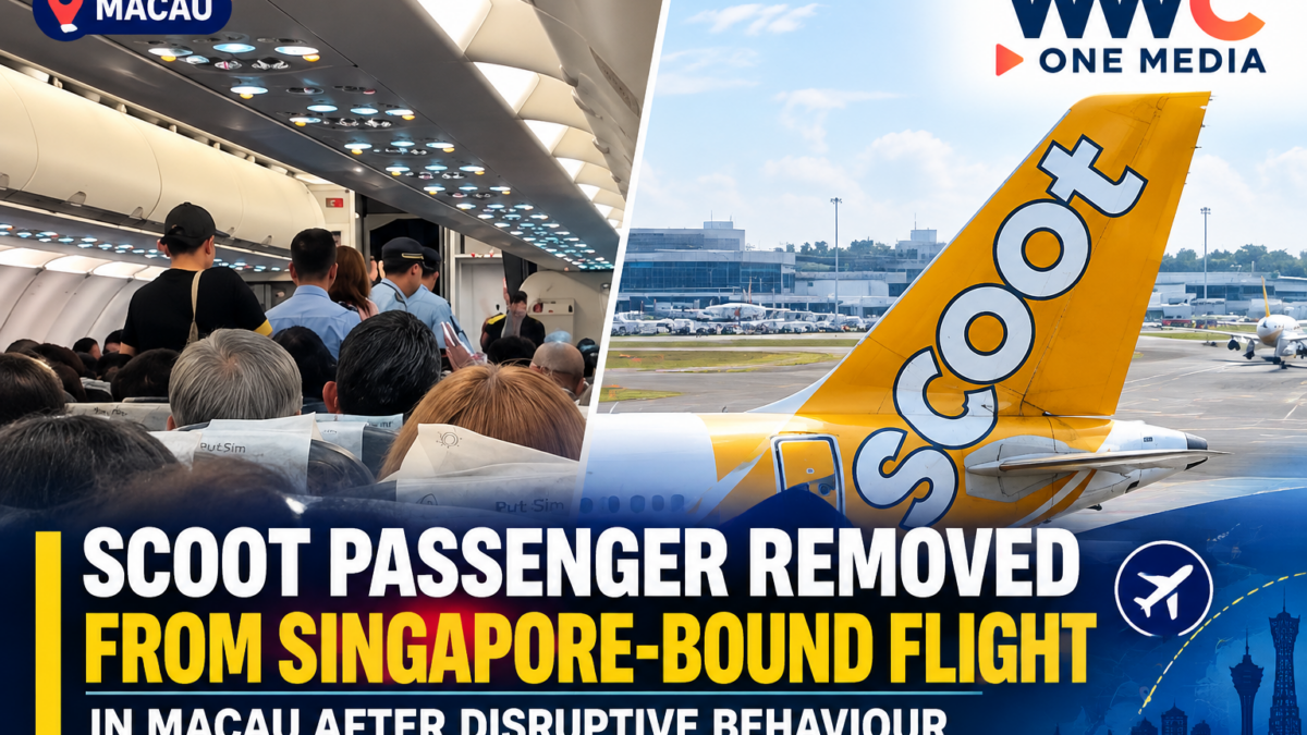 Scoot Passenger Removed From Singapore-Bound Flight in Macau After Disruptive Behaviour
