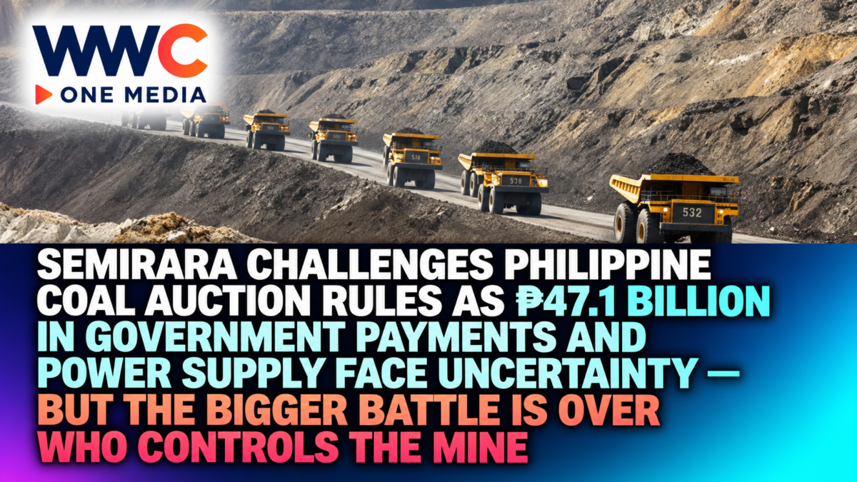 Semirara Challenges Philippine Coal Auction Rules as ₱47.1 Billion in Government Payments and Power Supply Face Uncertainty — But the Bigger Battle Is Over Who Controls the Mine