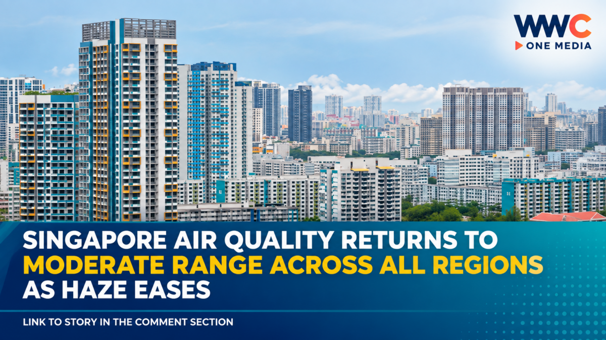Singapore Air Quality Returns to Moderate Range Across All Regions as Haze Eases