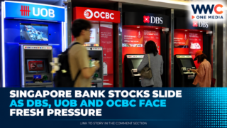 Singapore Bank Stocks Slide as DBS, UOB and OCBC Face Fresh Pressure