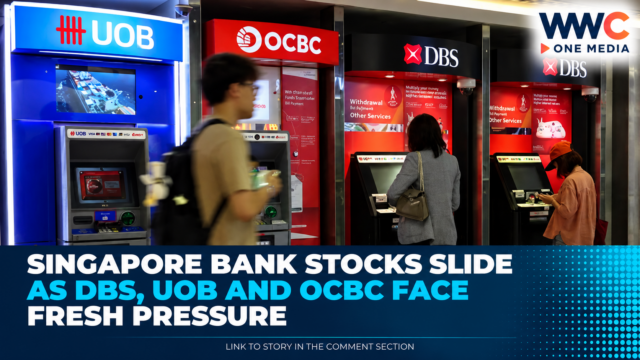 Singapore Bank Stocks Slide as DBS, UOB and OCBC Face Fresh Pressure