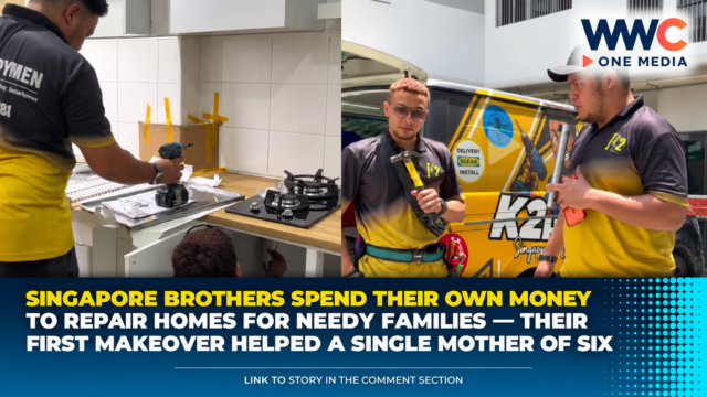 Singapore Brothers Spend Their Own Money to Repair Homes for Needy Families — Their First Makeover Helped a Single Mother of Six