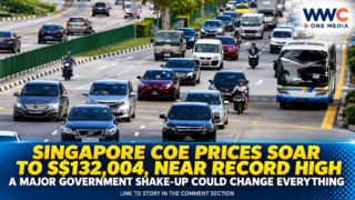 Singapore COE Prices Soar to S$132,004, Near Record High — But a Major Government Shake-Up Could Change Everything