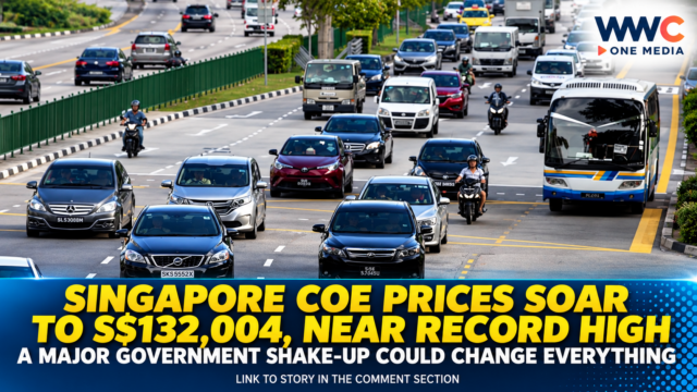 Singapore COE Prices Soar to S$132,004, Near Record High — But a Major Government Shake-Up Could Change Everything