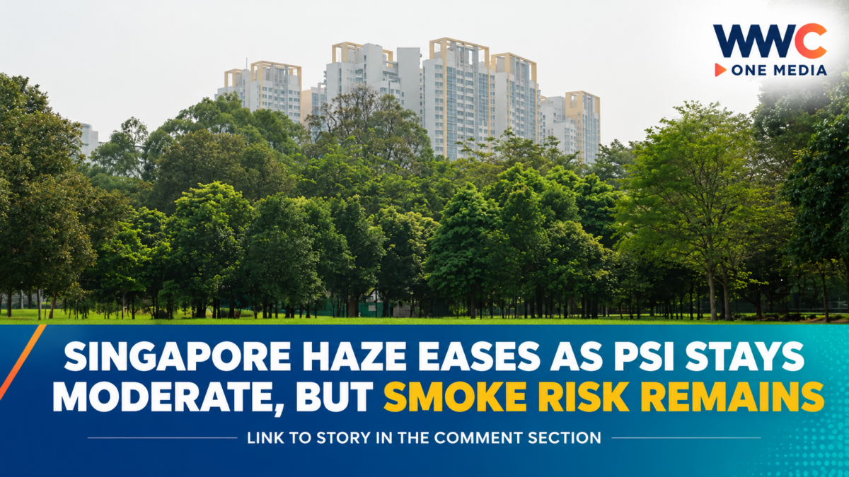 Singapore Haze Eases as PSI Stays Moderate, but Smoke Risk Remains