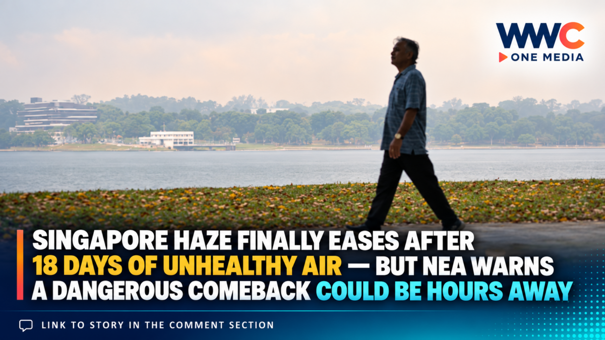 Singapore Haze Finally Eases After 18 Days of Unhealthy Air — But NEA Warns a Dangerous Comeback Could Be Hours Away