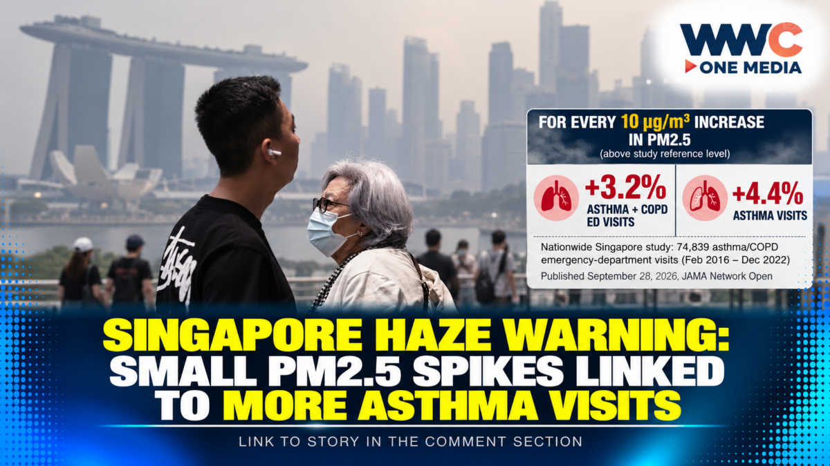 Singapore Haze Warning: Small PM2.5 Spikes Linked to More Asthma Emergency Visits