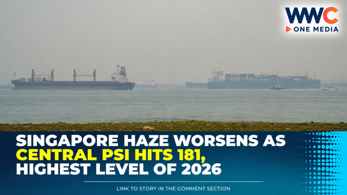 Singapore Haze Worsens as Central PSI Hits 181, Highest Level of 2026