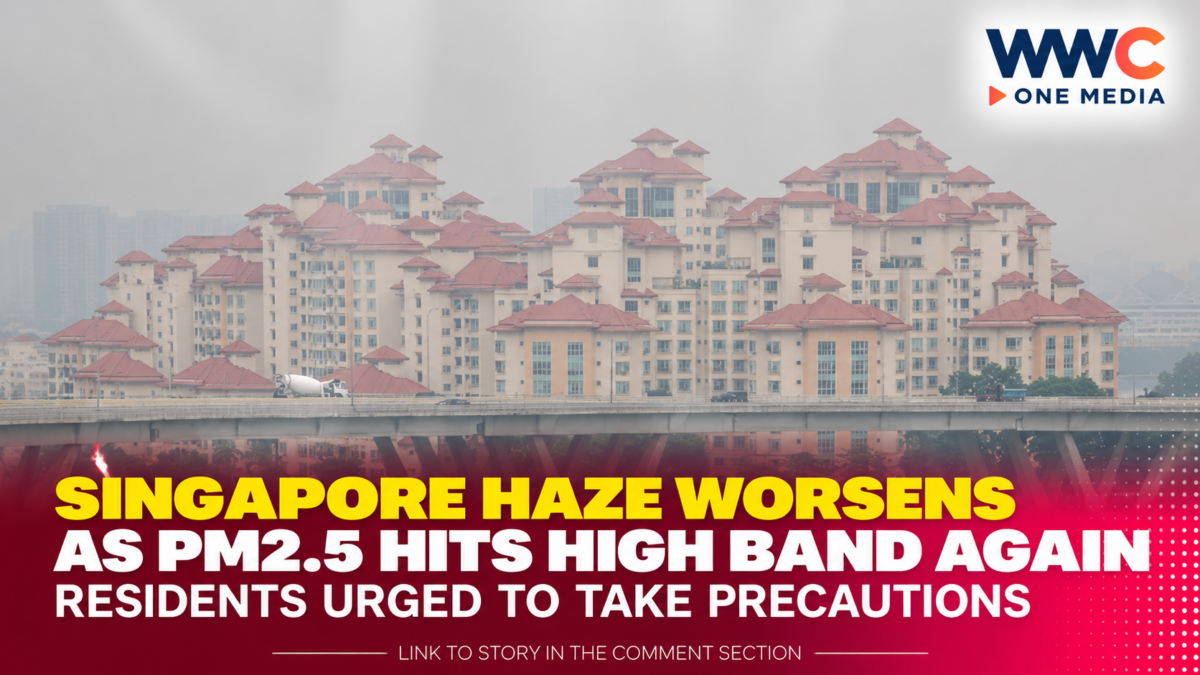 Singapore Haze Worsens as PM2.5 Hits High Band Again — Residents Urged to Take Precautions