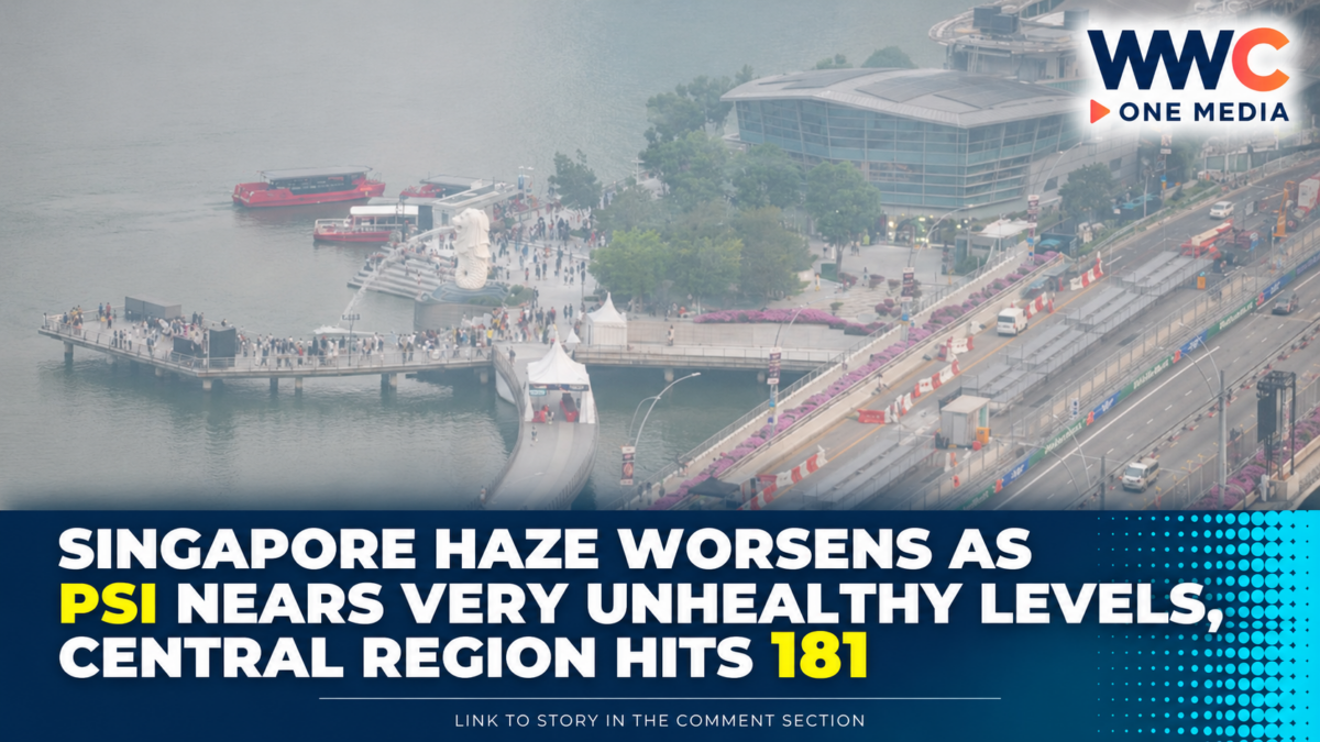 Singapore Haze Worsens as PSI Nears Very Unhealthy Levels, Central Region Hits 181